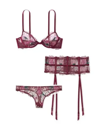 Комплект белья Victorias Secret Luxe Lingerie Bra Low Cut Demi купить недорого в Киеве цена в