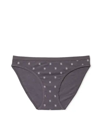 Трусики Stretch Cotton Bikini Panty Grey logo купити оригінал у Києві ціна в Україні