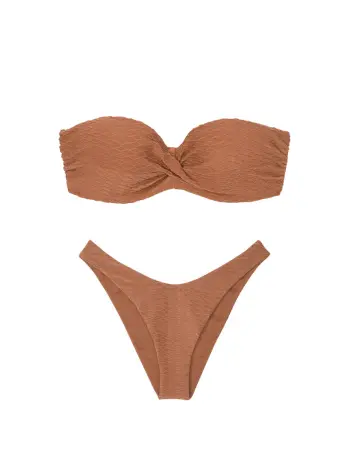 Mix Match Twist Push Up Beautiful Bikini Bottom Caramel