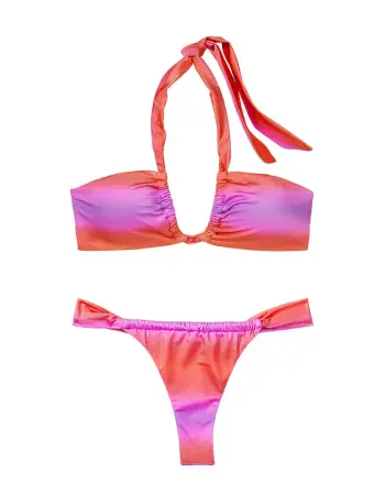 Twist Multiway Halter Bikini Top Twist Thong Bikini