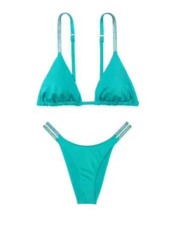 Купальник Shine Strap Triangle Bikini Brazilian Bikini Bottom Capri Sea купити оригінал у Києві