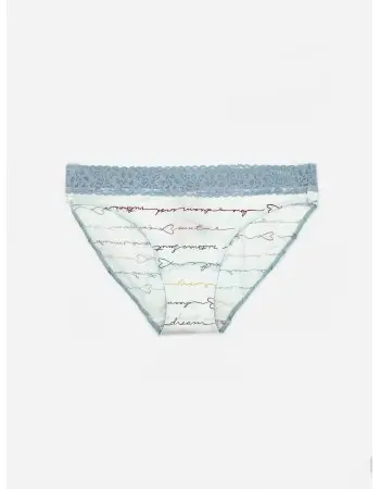 Трусики Victorias Secret Cotton Bikini Panty Blue купить недорого в Киеве цена в Украине