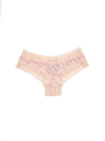 Трусики Victoria's Secret Cheeky cotton Logo,чики з мереживом