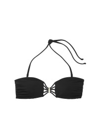 Купальник Archives Swim Strappy Bandeau Top Hardware Brazilian Bikini Bottom Black