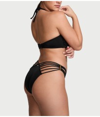 Купальник Archives Swim Strappy Bandeau Top Hardware Brazilian Bikini Bottom Black