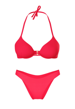 Купальник Essential Bombshell Add-2-Cups Push-Up Bikini Top Set Pink Island