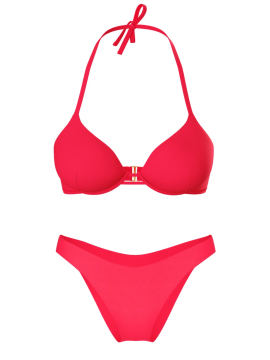 Купальник Essential Bombshell Add-2-Cups Push-Up Bikini Top Set Pink Island
