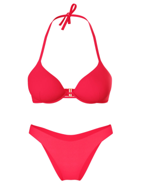 Купальник Essential Bombshell Add-2-Cups Push-Up Bikini Top Set Pink Island