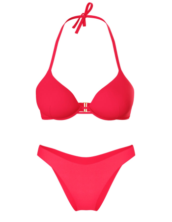 Купальник Essential Bombshell Add-2-Cups Push-Up Bikini Top Set Pink Island