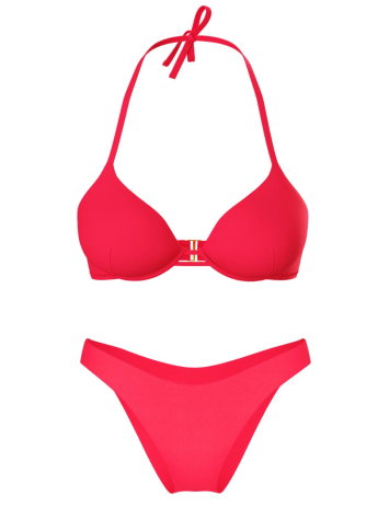 Купальник Essential Bombshell Add-2-Cups Push-Up Bikini Top Set Pink Island