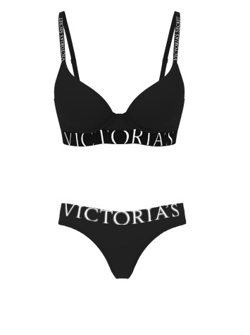 Комплект білизни Black T-shirt  push-up Full coverage Bra Set