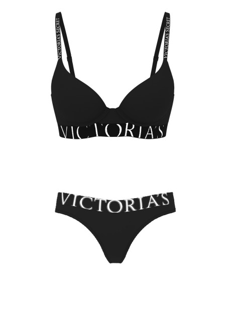 Комплект білизни Black T-shirt  push-up Full coverage Bra Set