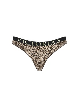 Трусики Exploded Logo Cotton Thong Panty Leopard