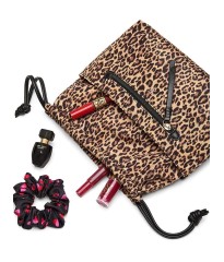 Косметичка Leopard Pink Cinch Makeup Bag
