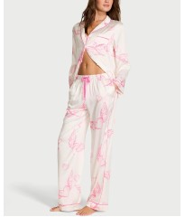 Піжама Signature Satin Long Pajama Set White Angel Wings