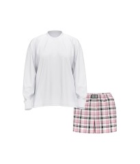 Піжама Cotton PJ Set Long sleeve plaid
