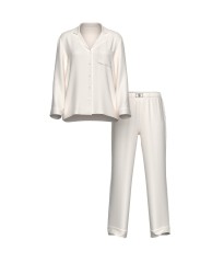Піжама Signature Satin Shine Long Pajama Set White