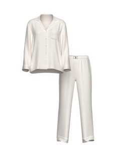 Піжама Signature Satin Shine Long Pajama Set White