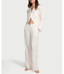 Піжама Signature Satin Shine Long Pajama Set White