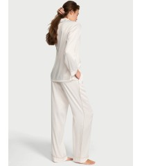Піжама Signature Satin Shine Long Pajama Set White