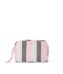 Косметичка Boxy Case Makeup Bag Pink And Black Stripe