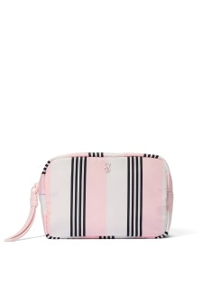 Косметичка Boxy Case Makeup Bag Pink And Black Stripe