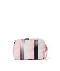 Косметичка Boxy Case Makeup Bag Pink And Black Stripe