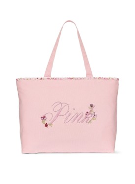 Сумка PINK Floral Canvas Tote Bag