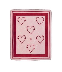 Плед Fleece Blanked Hearts Pink V-Day