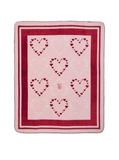 Плед Fleece Blanked Hearts Pink V-Day