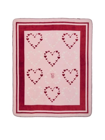 Плед Fleece Blanked Hearts Pink V-Day