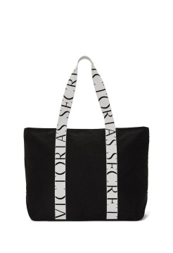 Сумка Black Tote Bag Logo Accent White