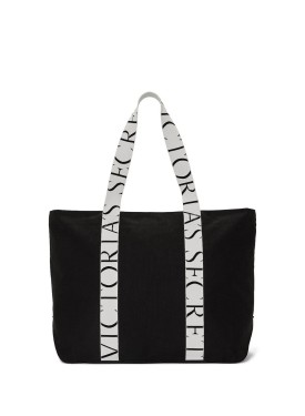 Сумка Black Tote Bag Logo Accent White