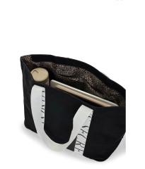 Сумка Black Tote Bag Logo Accent White