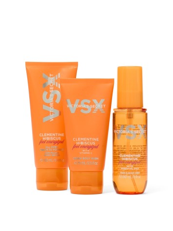 Подарунковий набір 3-Piece Clementine Hibiscus Feel Energized Travel Set