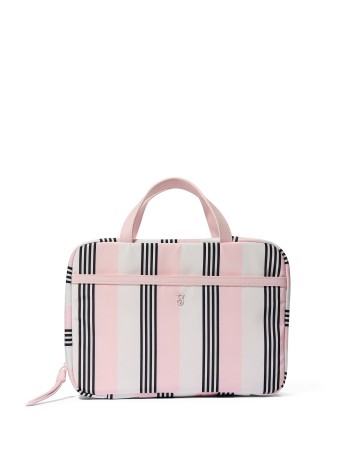 Косметичка Travel Hanging Toiletry Bag Pink And Black Stripe