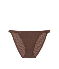 Трусики Logo Mesh Strappy Cheeky Panty Ganache