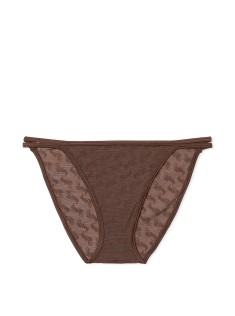 Трусики Logo Mesh Strappy Cheeky Panty Ganache