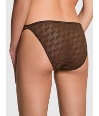 Трусики Logo Mesh Strappy Cheeky Panty Ganache