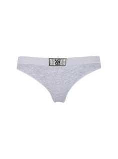 Трусики Logo Cotton Shine Patch Thong Grey