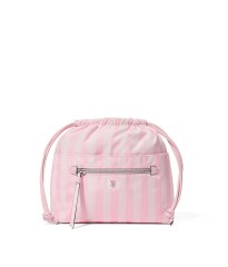 Косметичка Iconic Stripe Pink Cinch Makeup Bag