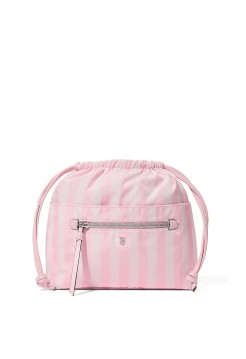 Косметичка Iconic Stripe Pink Cinch Makeup Bag