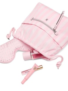Косметичка Iconic Stripe Pink Cinch Makeup Bag