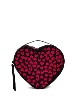 Косметичка Train Case Bag Black Grounded Heart