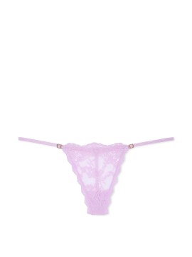 Трусики Lace Adjustable String Lilac