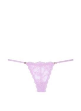 Трусики Lace Adjustable String Lilac