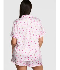 Піжама PINK x LoveShackFancy Satin Short Pajama Set