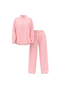 Піжама Modal-Cotton Long Pajama Set Angel Pink