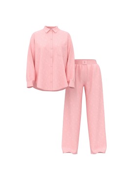 Піжама Modal-Cotton Long Pajama Set Angel Pink