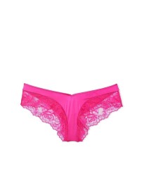 Трусики Lace Satin Cheeky Hot Pink